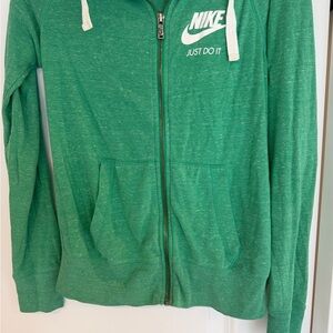Nike Green Hoodie with White Logo
